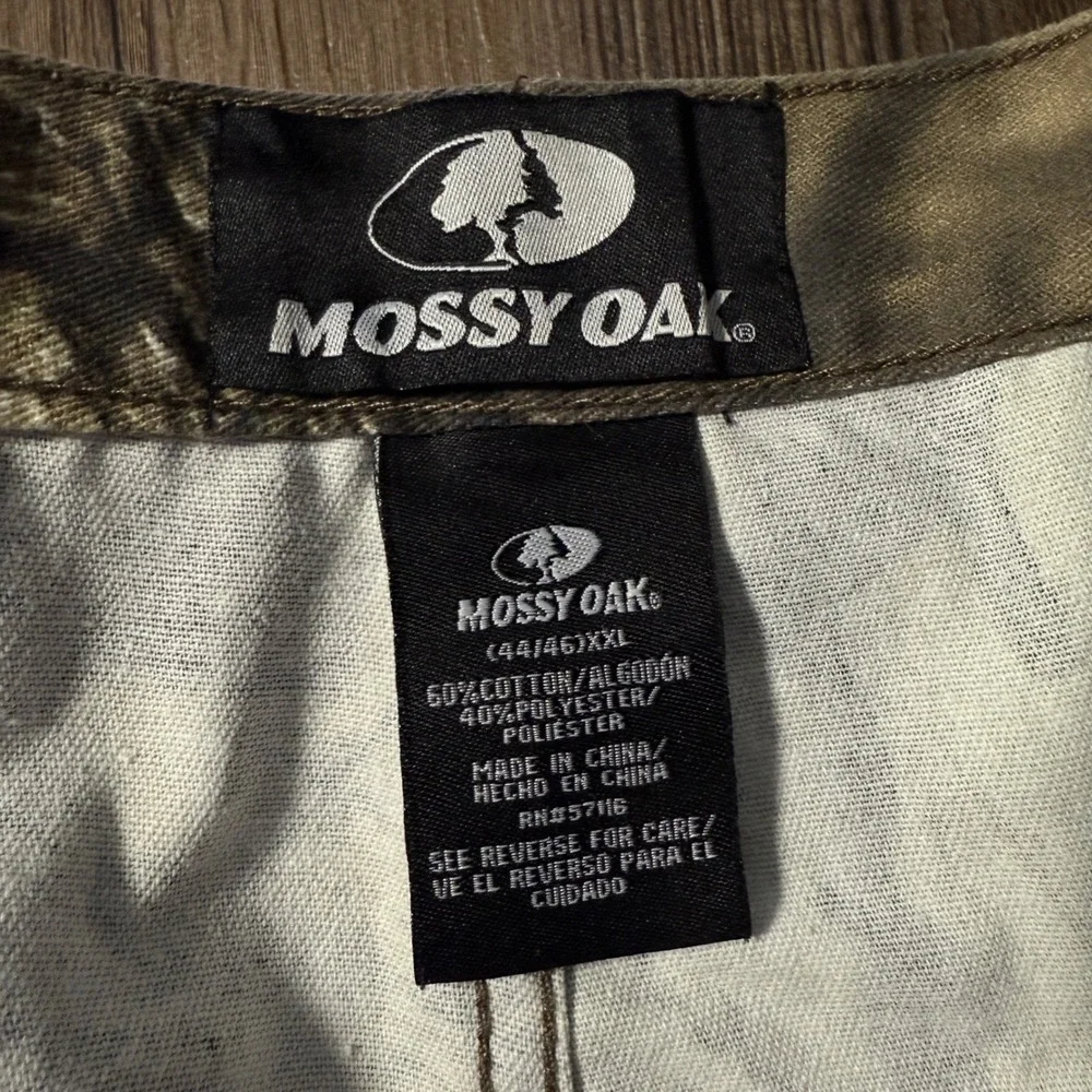 Mossy Oak Camo Cargo Shorts Mens 44/46 XXL Hunting Outdoors Cropped Pants‎